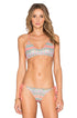 Luli Fama Fuego Divino Wavey Ruched Back Brazilian Tie Side Bottom